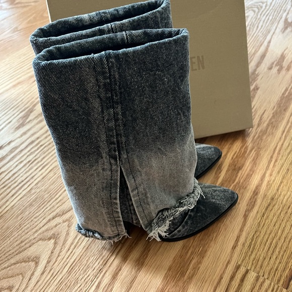 Steve Madden denim boots - Picture 5 of 8